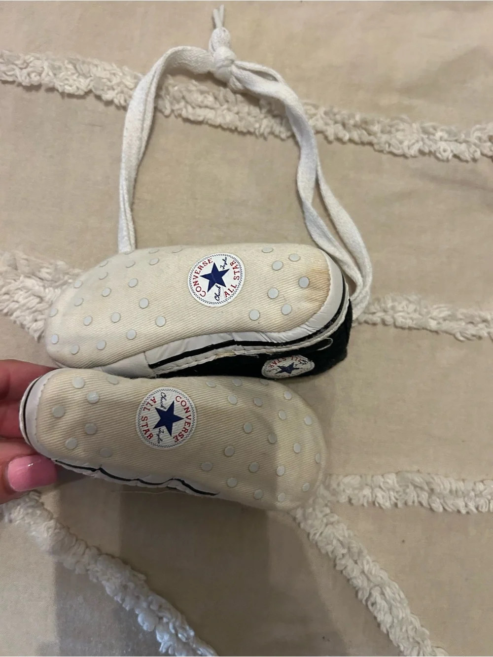 Converse Black & White Canvas Baby Walker Shoes